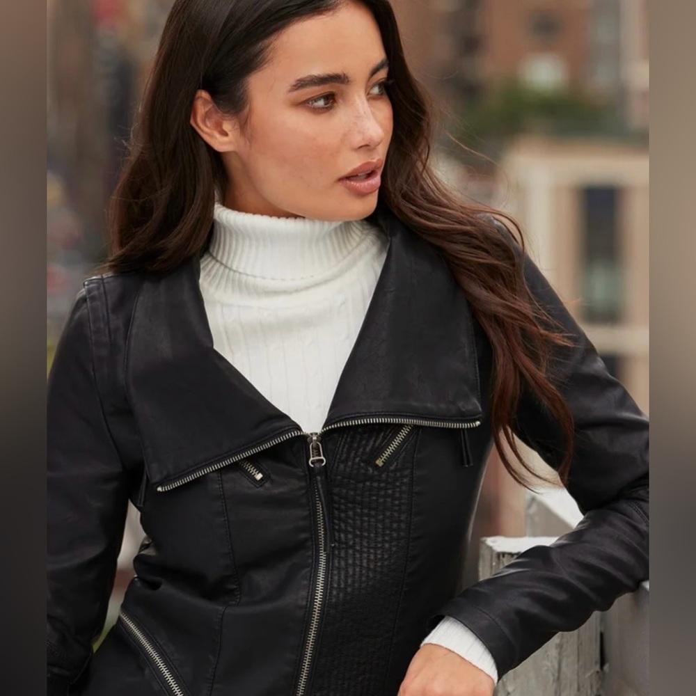Lulus black moto jacket